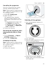 Предварительный просмотр 33 страницы Bosch WAJ2406XPL User Manual And Installation Instructions