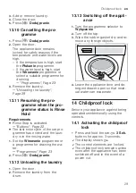 Preview for 29 page of Bosch WAJ2407EPL User Manual