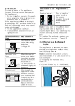 Предварительный просмотр 13 страницы Bosch WAJ280A2SN User Manual And Installation Instructions