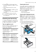 Предварительный просмотр 37 страницы Bosch WAJ280L7SN User Manual And Installation Instructions