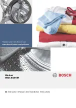 Preview for 1 page of Bosch WAK20200IR Instruction Manual And Installation Instructions