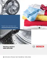 Bosch WAK20210ME Instruction Manual And Installation Instructions preview