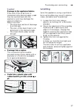 Preview for 37 page of Bosch WAK2022SME Instruction Manual And Installation Instructions