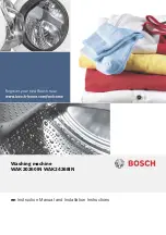 Bosch WAK20260IN Instruction Manual And Installation Instructions preview