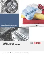 Preview for 1 page of Bosch WAK20260IN Instruction Manual And Installation Instructions