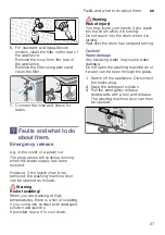 Предварительный просмотр 27 страницы Bosch WAK2421SME Instruction Manual