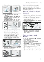 Preview for 23 page of Bosch WAK28163GB Instruction Manual And Installation Instructions