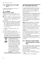 Preview for 50 page of Bosch WAL28RH2GR User Manual And Installation Instruction