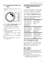 Предварительный просмотр 37 страницы Bosch WAN24058IT User Manual And Installation Instructions