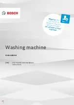 Bosch WAN24282GB User Manual And Installation Instructions предпросмотр