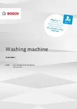 Bosch WAN280H2 User Manual And Installation Instructions preview