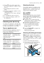 Предварительный просмотр 37 страницы Bosch WAN280L2SN User Manual And Assembly Instructions