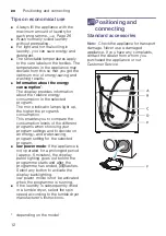 Предварительный просмотр 12 страницы Bosch WAP20260TC Instruction Manual And Installation Instructions