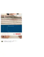 Preview for 10 page of Bosch WAS20160UC - Axxis Series Front Load Washer Operating Instructions Manual