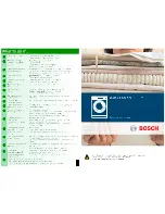 Предварительный просмотр 8 страницы Bosch WAS24469GB Operating Instructions Manual