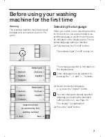 Preview for 7 page of Bosch Washing Machine Instruction Manual And Installation Instructions