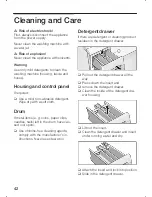 Предварительный просмотр 42 страницы Bosch Washing Machine Instruction Manual And Installation Instructions