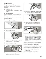 Предварительный просмотр 43 страницы Bosch Washing Machine Instruction Manual And Installation Instructions