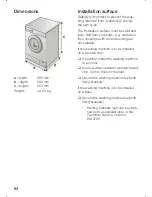 Предварительный просмотр 54 страницы Bosch Washing Machine Instruction Manual And Installation Instructions