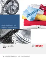 Bosch WAT Series Instruction Manual And Installation Instructions предпросмотр