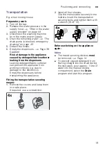 Предварительный просмотр 19 страницы Bosch WAT28620AU Instruction Manual And Installation Instructions