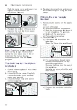 Предварительный просмотр 44 страницы Bosch WAT28620AU Instruction Manual And Installation Instructions