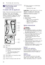 Preview for 40 page of Bosch WAT28680GC Instruction Manual And Installation Instructions