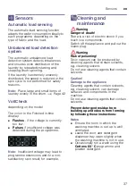 Preview for 37 page of Bosch WAT2876XES Instruction Manual And Installation Instructions