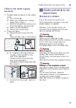 Предварительный просмотр 39 страницы Bosch WAT2878XZA Instruction Manual And Installation Instructions