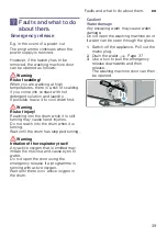 Preview for 39 page of Bosch WAT28799HK Instruction Manual And Installation Instructions