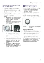 Предварительный просмотр 37 страницы Bosch WAU28440SG Instruction Manual And Installation Instructions