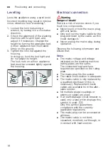 Предварительный просмотр 18 страницы Bosch WAU28460IN Instruction Manual And Installation Instructions