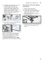 Предварительный просмотр 39 страницы Bosch WAU28460MY Instruction Manual And Installation Instructions