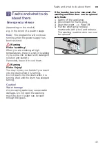 Предварительный просмотр 41 страницы Bosch WAU28460TH Instruction Manual And Installation Instructions