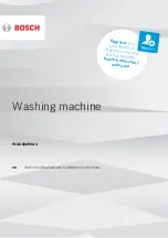 Предварительный просмотр 1 страницы Bosch WAU28490AU Instruction Manual And Installation Instructions