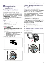 Предварительный просмотр 33 страницы Bosch WAU28490AU Instruction Manual And Installation Instructions