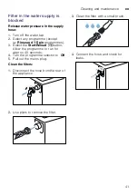 Предварительный просмотр 41 страницы Bosch WAU28490AU Instruction Manual And Installation Instructions