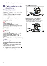 Предварительный просмотр 42 страницы Bosch WAU28490AU Instruction Manual And Installation Instructions