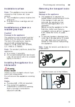 Preview for 15 page of Bosch WAU28640TC Instruction Manual And Installation Instructions