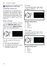 Предварительный просмотр 40 страницы Bosch WAU28640TC Instruction Manual And Installation Instructions