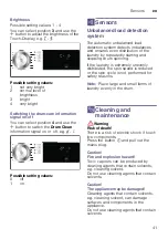 Предварительный просмотр 41 страницы Bosch WAU28640TC Instruction Manual And Installation Instructions