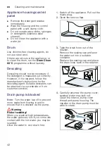 Предварительный просмотр 42 страницы Bosch WAU28640TC Instruction Manual And Installation Instructions