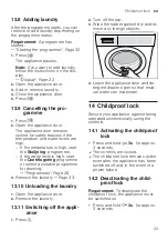 Preview for 33 page of Bosch WAU28PI0SN User Manual And Installation Instructions