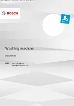 Bosch WAU28RH7NL User Manual And Installation Instructions preview