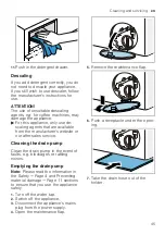 Предварительный просмотр 45 страницы Bosch WAU28S80GB User Manual And Installation Instructions