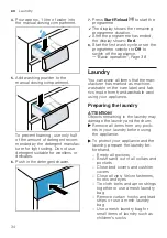 Предварительный просмотр 34 страницы Bosch WAU28SB9SN User Manual And Assembly Instructions