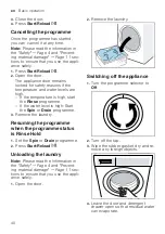 Предварительный просмотр 40 страницы Bosch WAU28SB9SN User Manual And Assembly Instructions