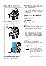 Предварительный просмотр 63 страницы Bosch WAU28SB9SN User Manual And Assembly Instructions