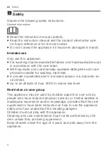 Preview for 4 page of Bosch WAU28TS1GB User Manual And Installation Instructiions