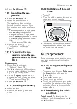 Предварительный просмотр 31 страницы Bosch WAV28K02BY User Manual And Installation Instructiions